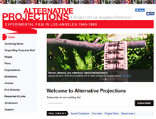 Tablet Screenshot of alternativeprojections.com